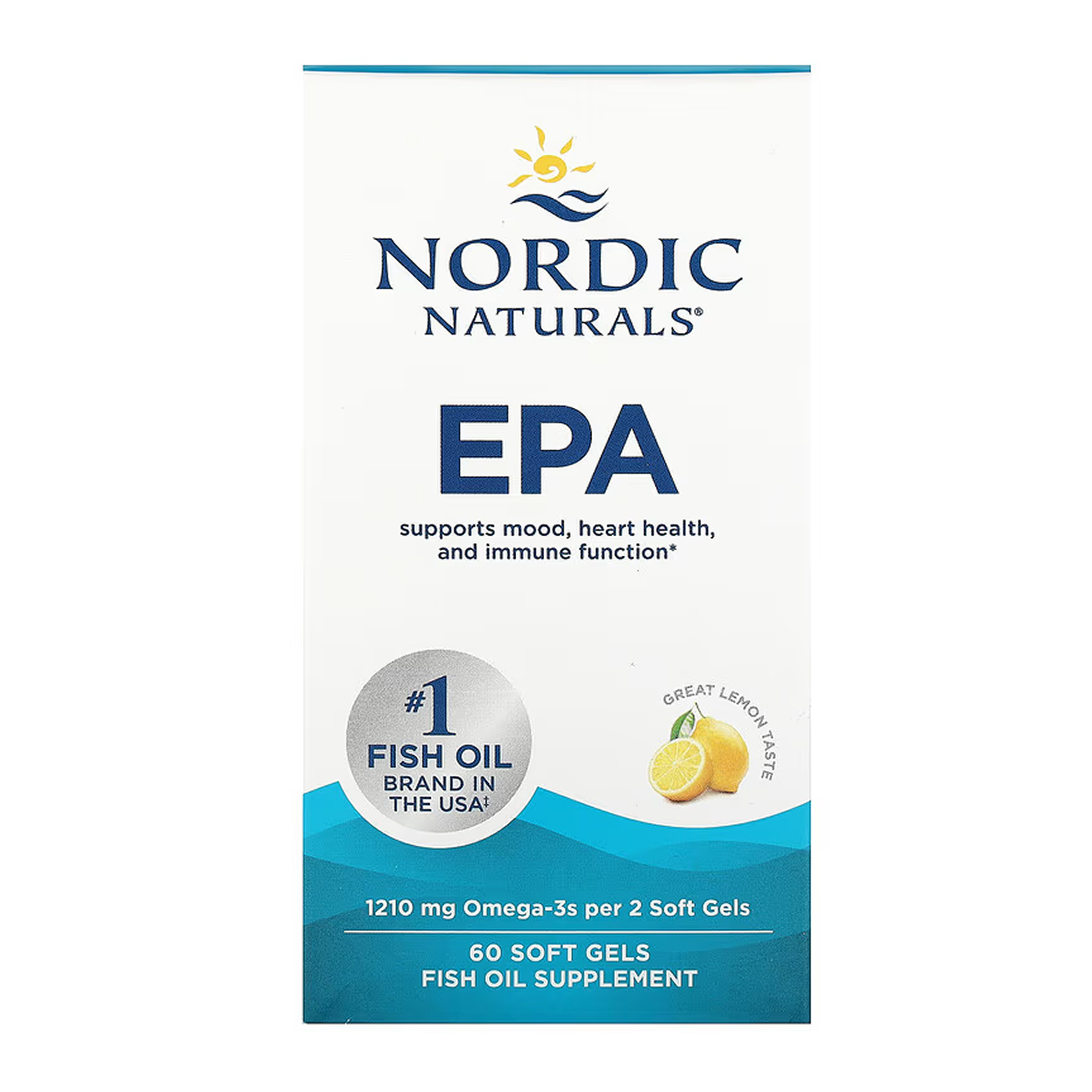 Омега-3 EPA Nordic Naturals, 60 капсул