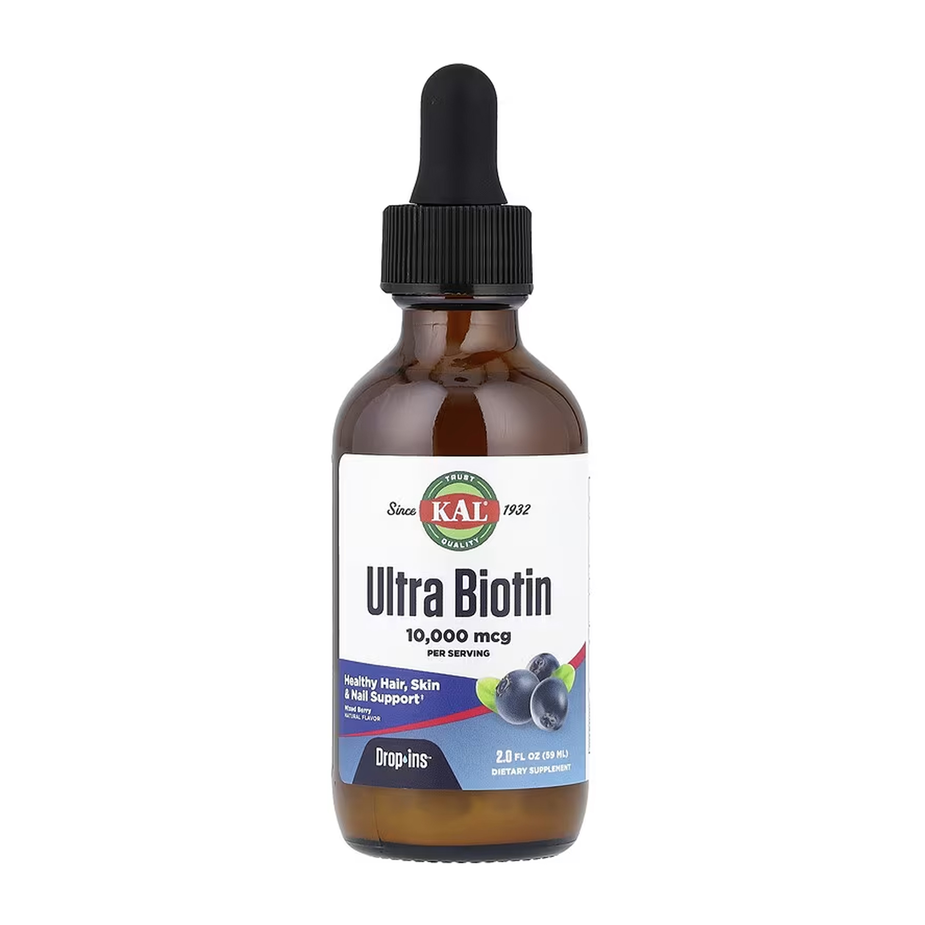 Рідкий біотин KAL Ultra Biotin 10 000 мкг, 59 мл