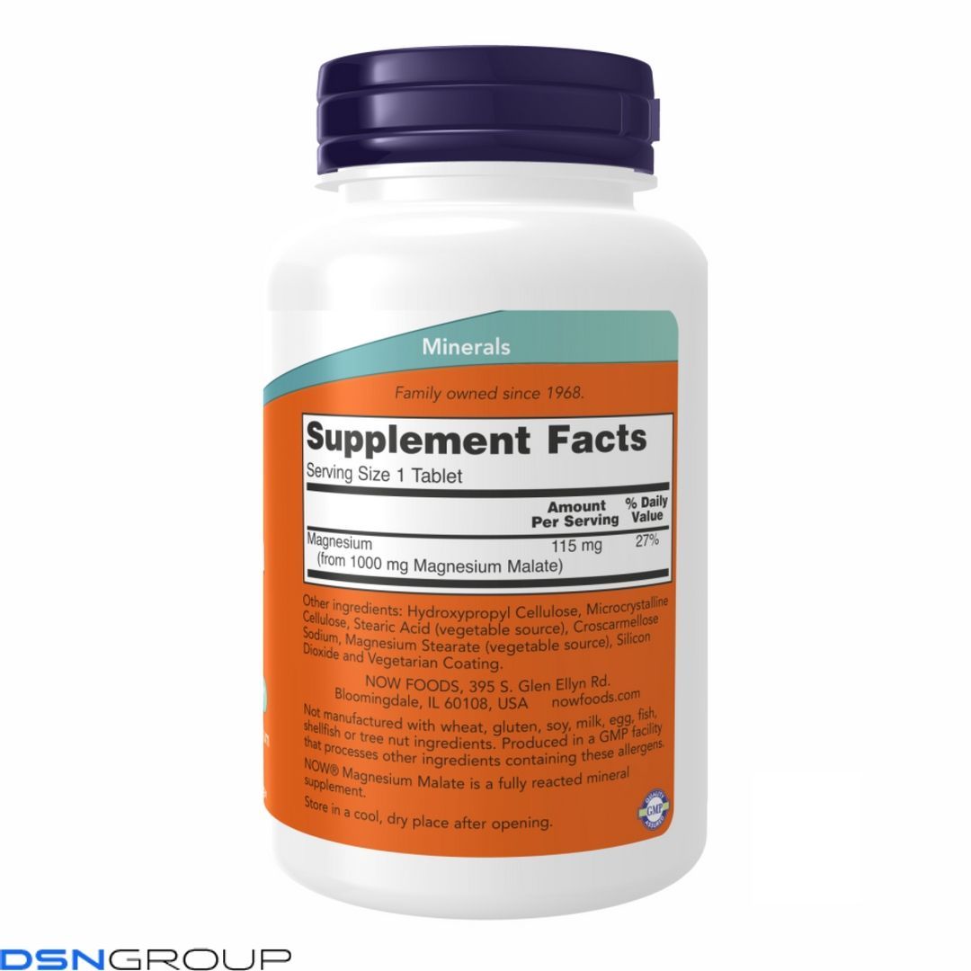 (12.02 Ожидание) Magnesium Malate 1000mg - 180 tabs