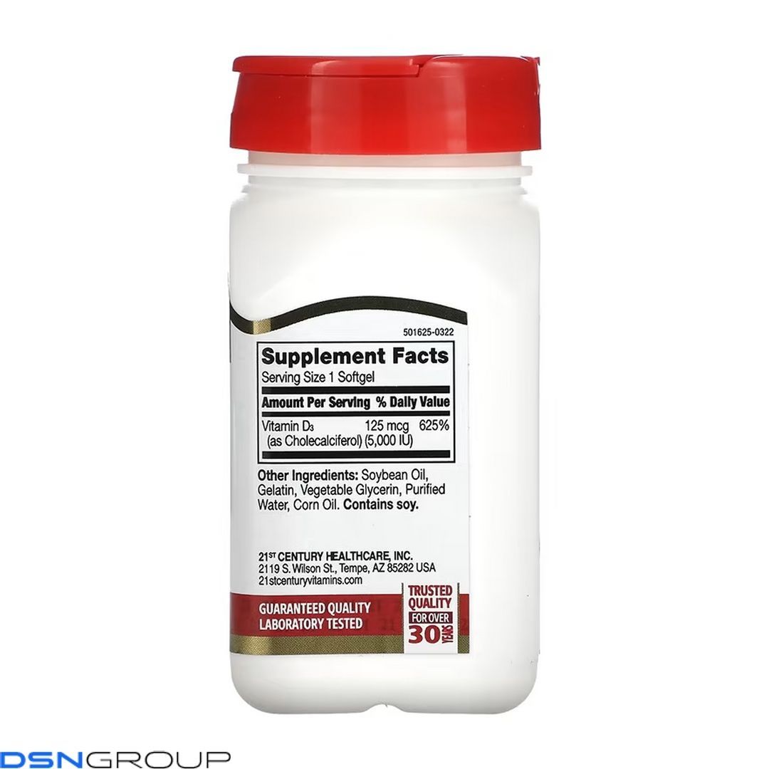 D3 125 mcg (5000 IU) - 110 softgels