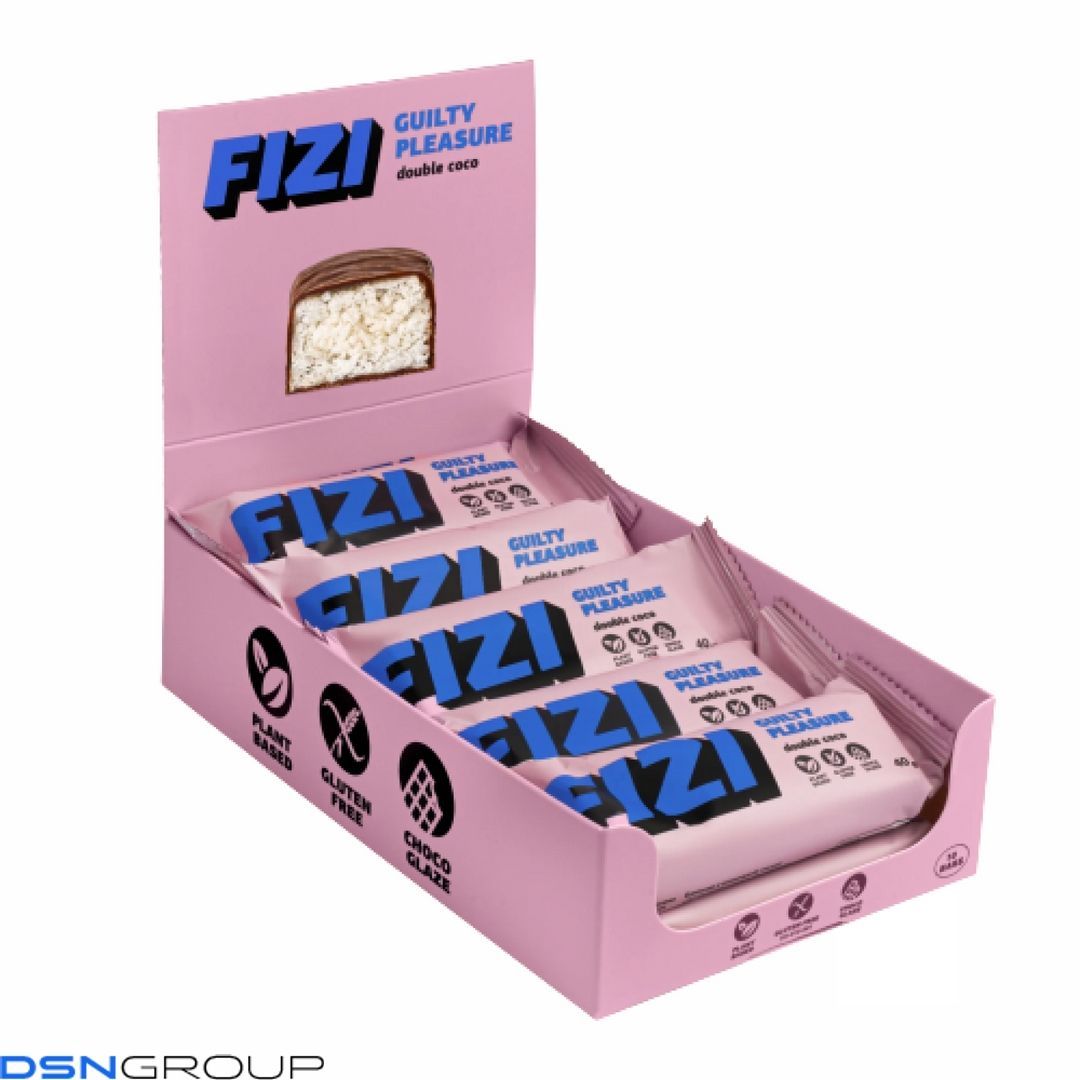FIZI Chocolate Bar - 10х40g Double Coconut 2022-10-0336 фото FIZI Chocolate Bar - 10х40g Double Coconut
