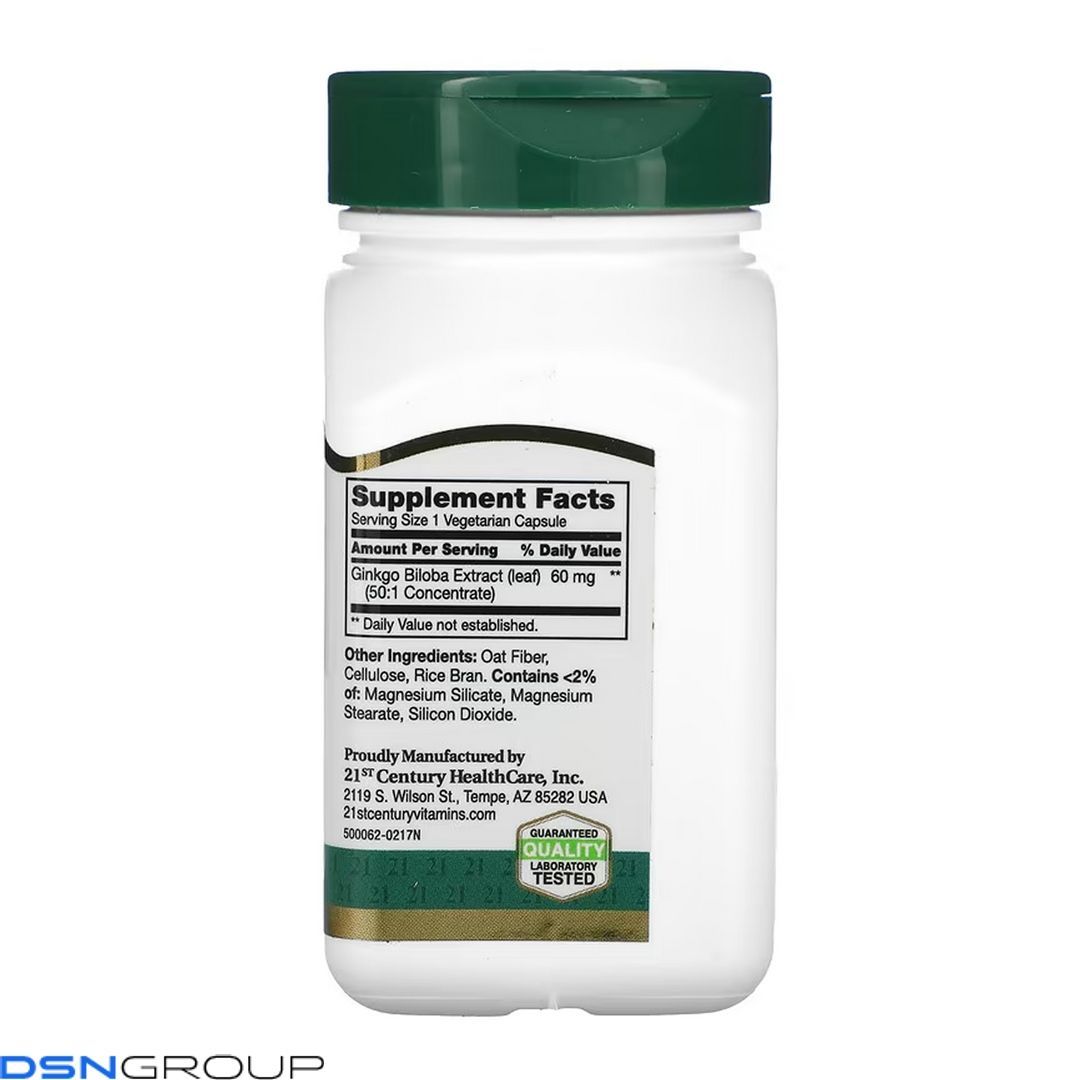 Ginkgo Biloba Extract - 60 vcaps