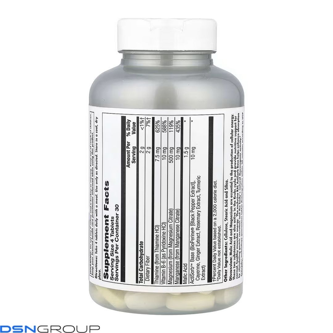 Malic Acid with Magnesium - 120 tabs