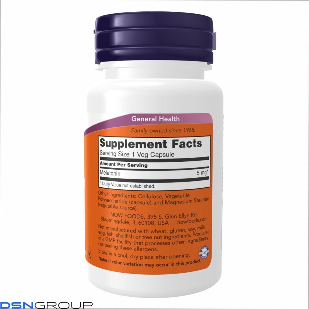 Melatonin 5 mg - 60 vcaps (Повреждена этикетка)