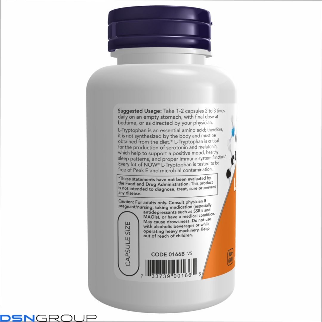 L-Tryptophan 500mg - 120 vcaps 2022-10-0656 фото L-Tryptophan 500mg - 120 vcaps