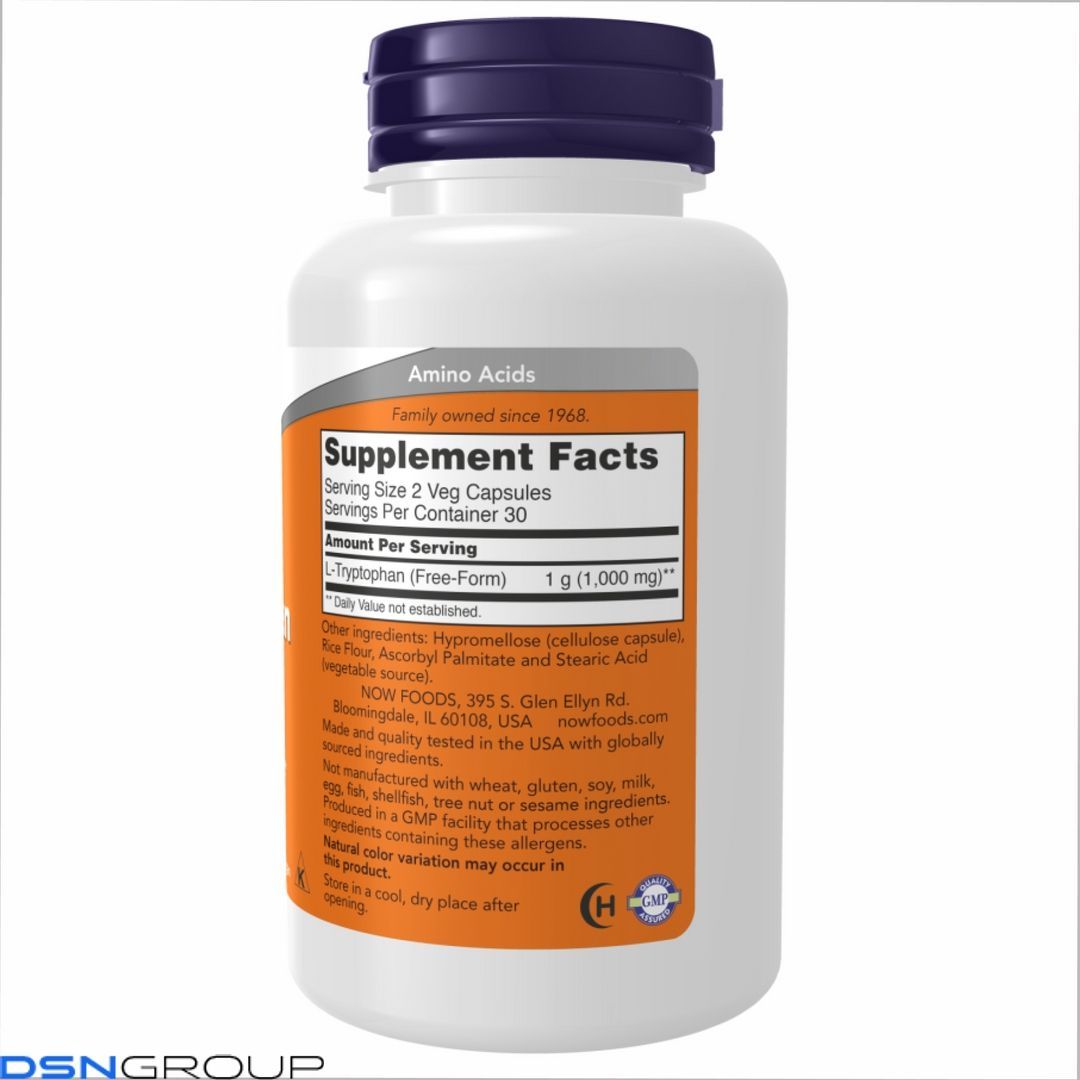 L-Tryptophan 500mg - 120 vcaps 2022-10-0656 фото L-Tryptophan 500mg - 120 vcaps