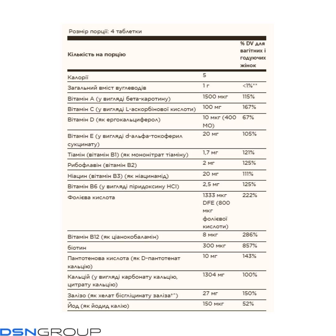 Prenatal Nutrients - 120 tabs