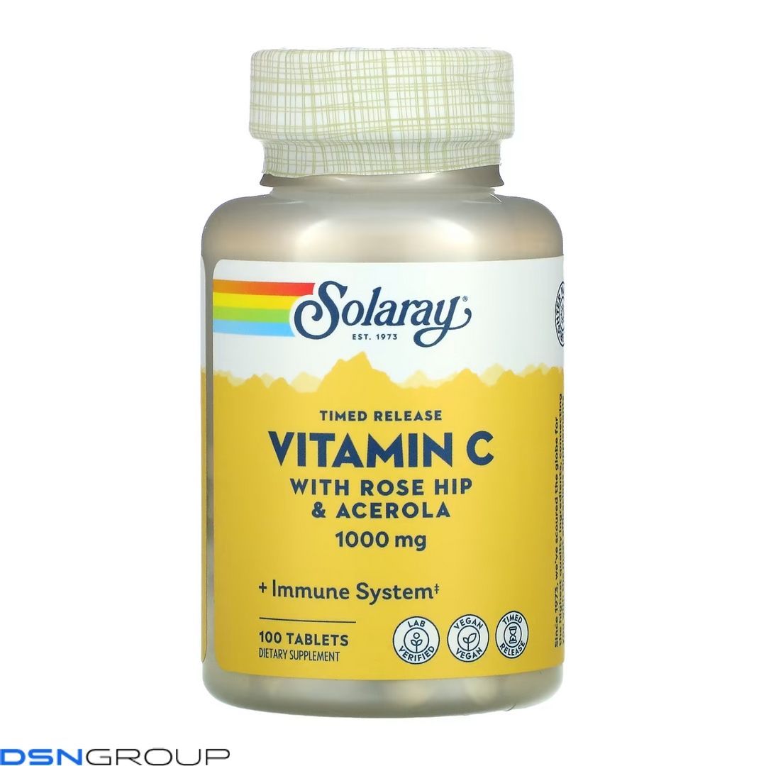 Vitamin C with Rose Hips & Ace 1000mg - 100 tabs 2023-10-3426 фото Vitamin C with Rose Hips & Ace 1000mg - 100 tabs