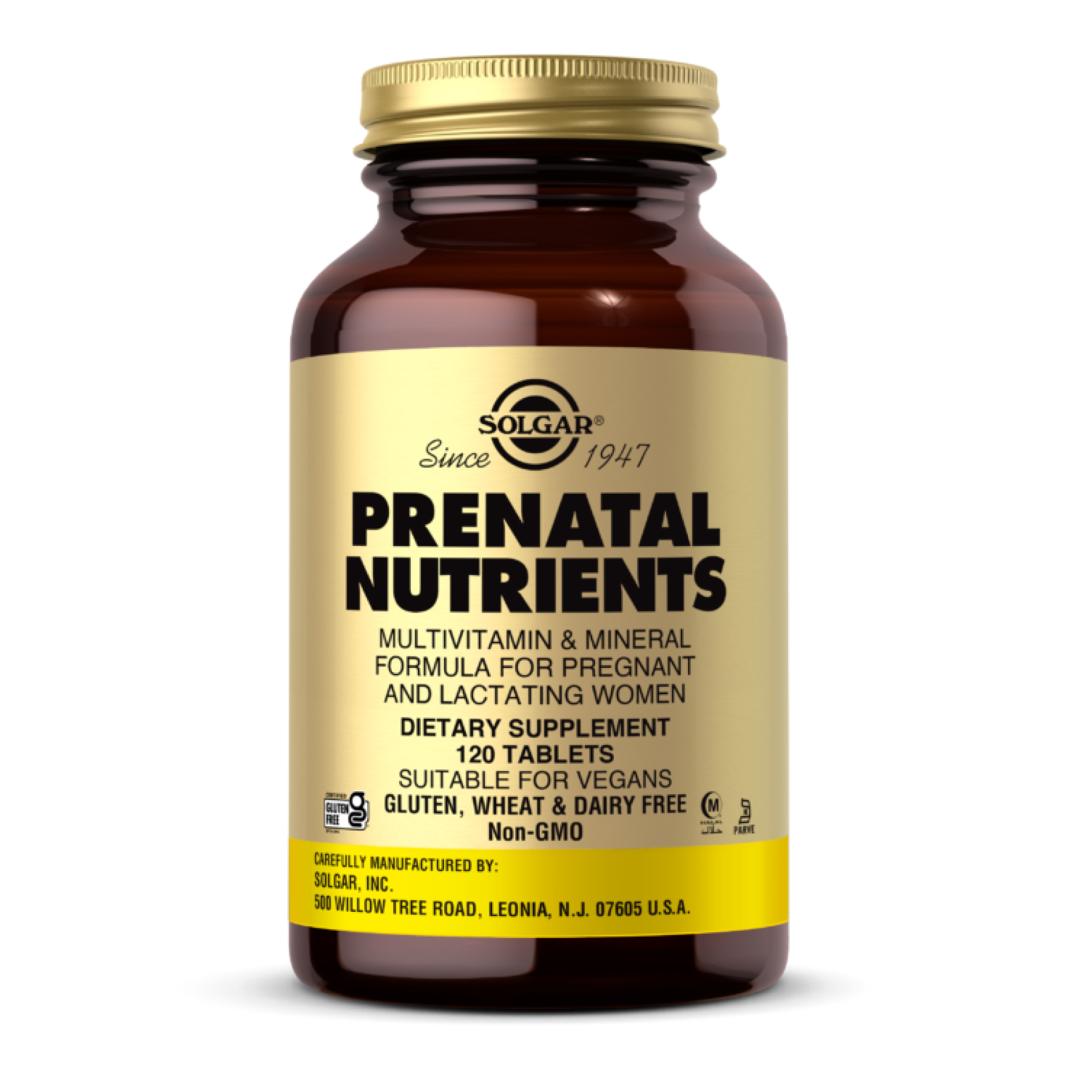 Пренатальні вітаміни Solgar Prenatal Nutrients, 120 таблеток