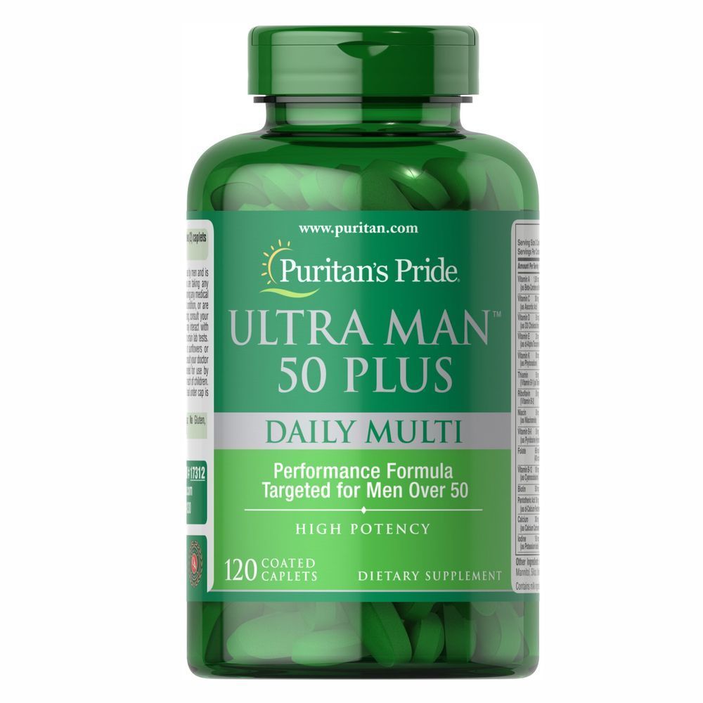 Ultra Man&trade; 50 Plus Daily Multi - 120caps (Пошкоджена банка)