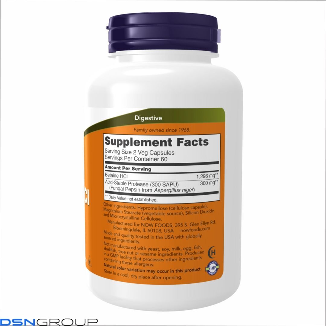 (12.02 Очікування) Betaine HCI 648mg - 120vcaps