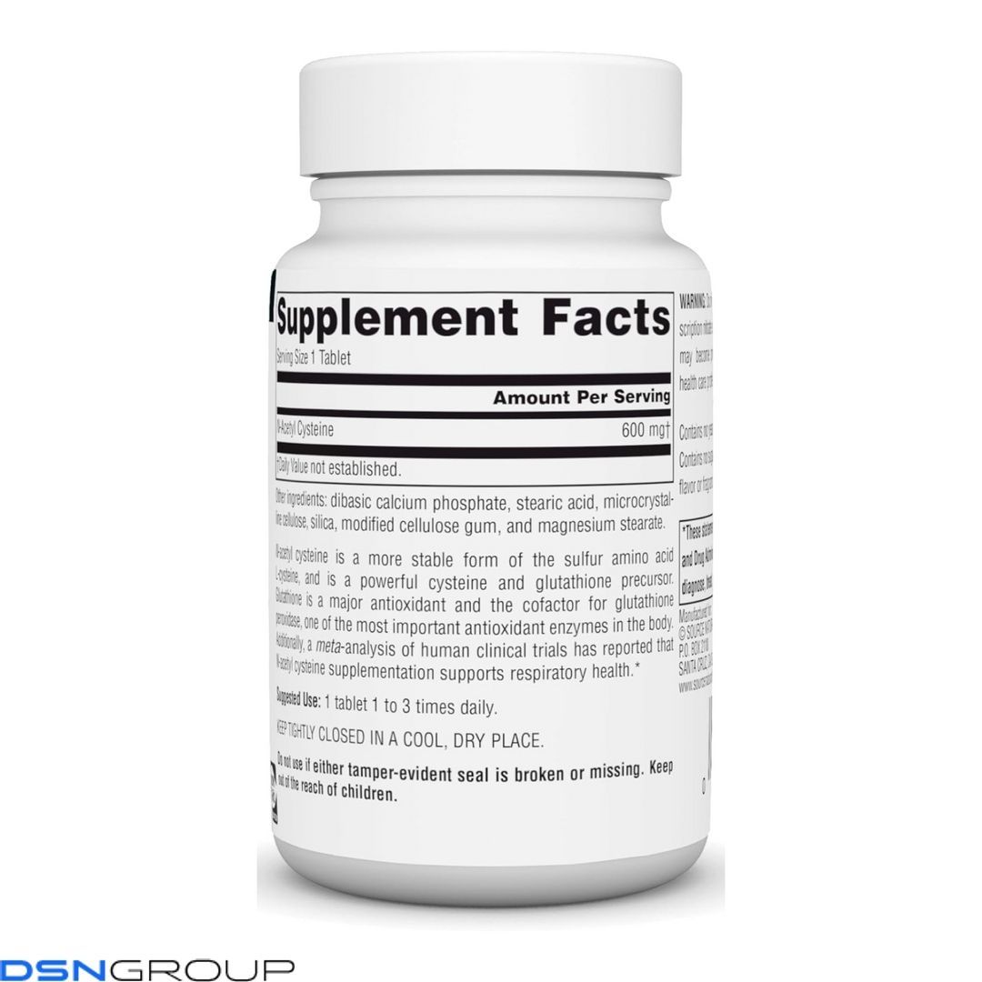 N-Acetyl Cysteine 1000mg - 60 tabs 2023-10-4607 фото N-Acetyl Cysteine 1000mg - 60 tabs