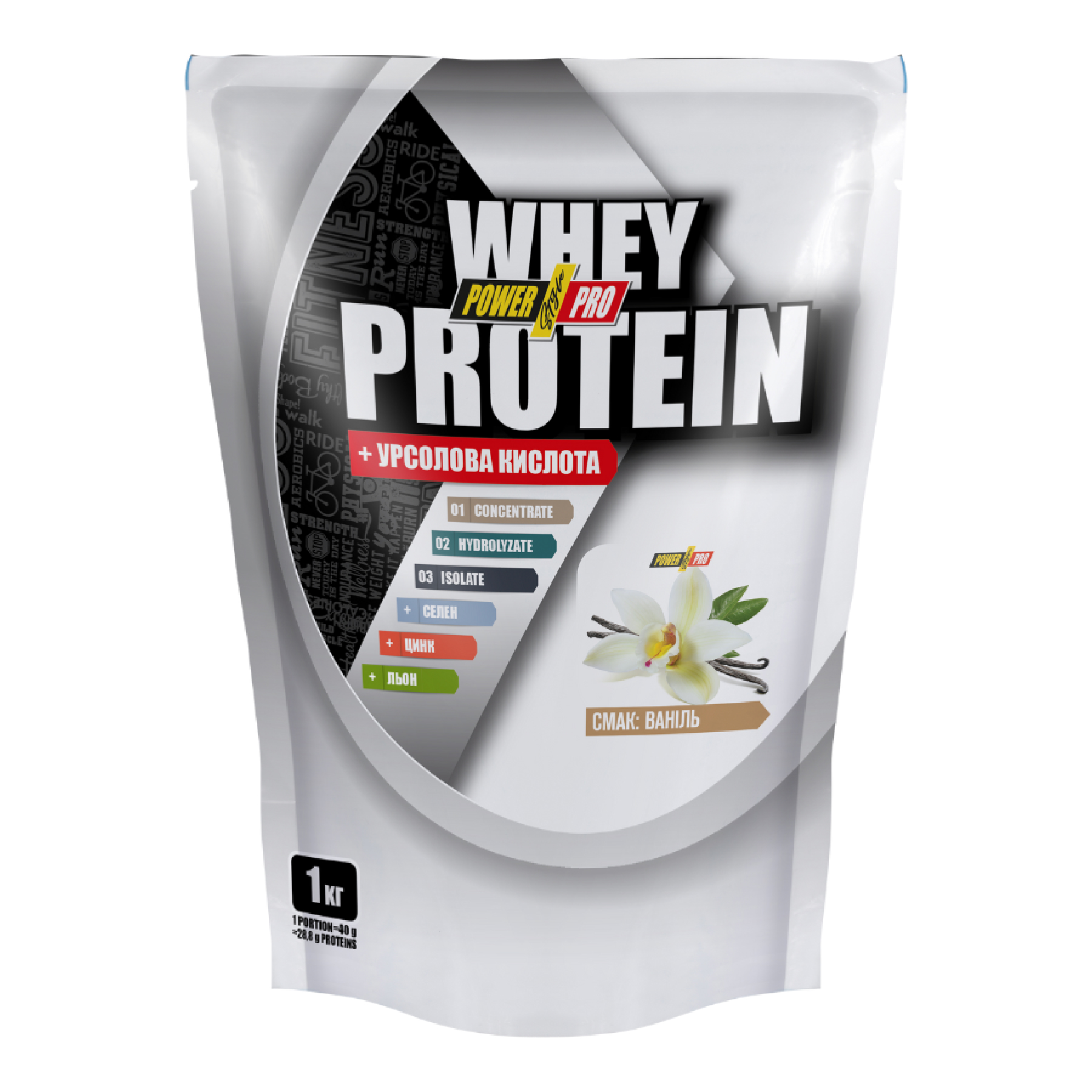 Сироватковий протеїн Power Pro Whey, ваніль, 1000 г