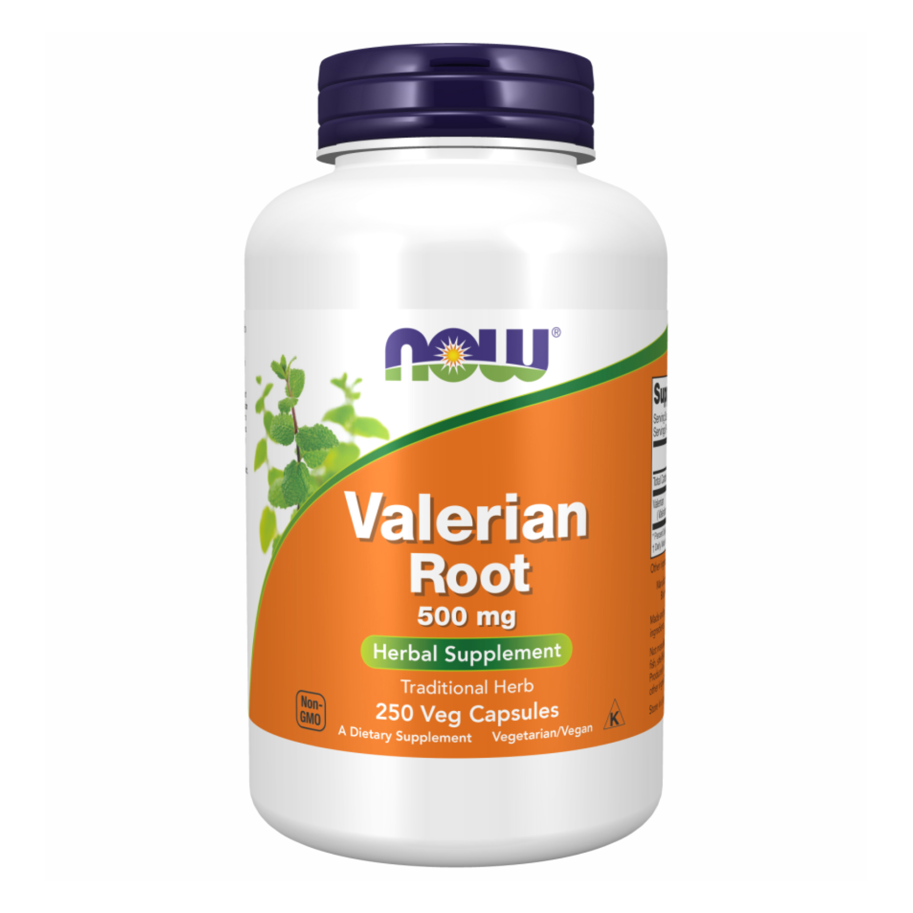 Корінь валеріани 500 мг, 250 вегетаріанських капсул — Now Foods Valerian Root