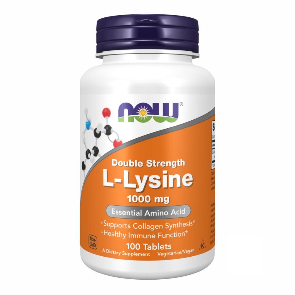 L-Lysine 1000mg - 100 tabs (Повреждена банка)