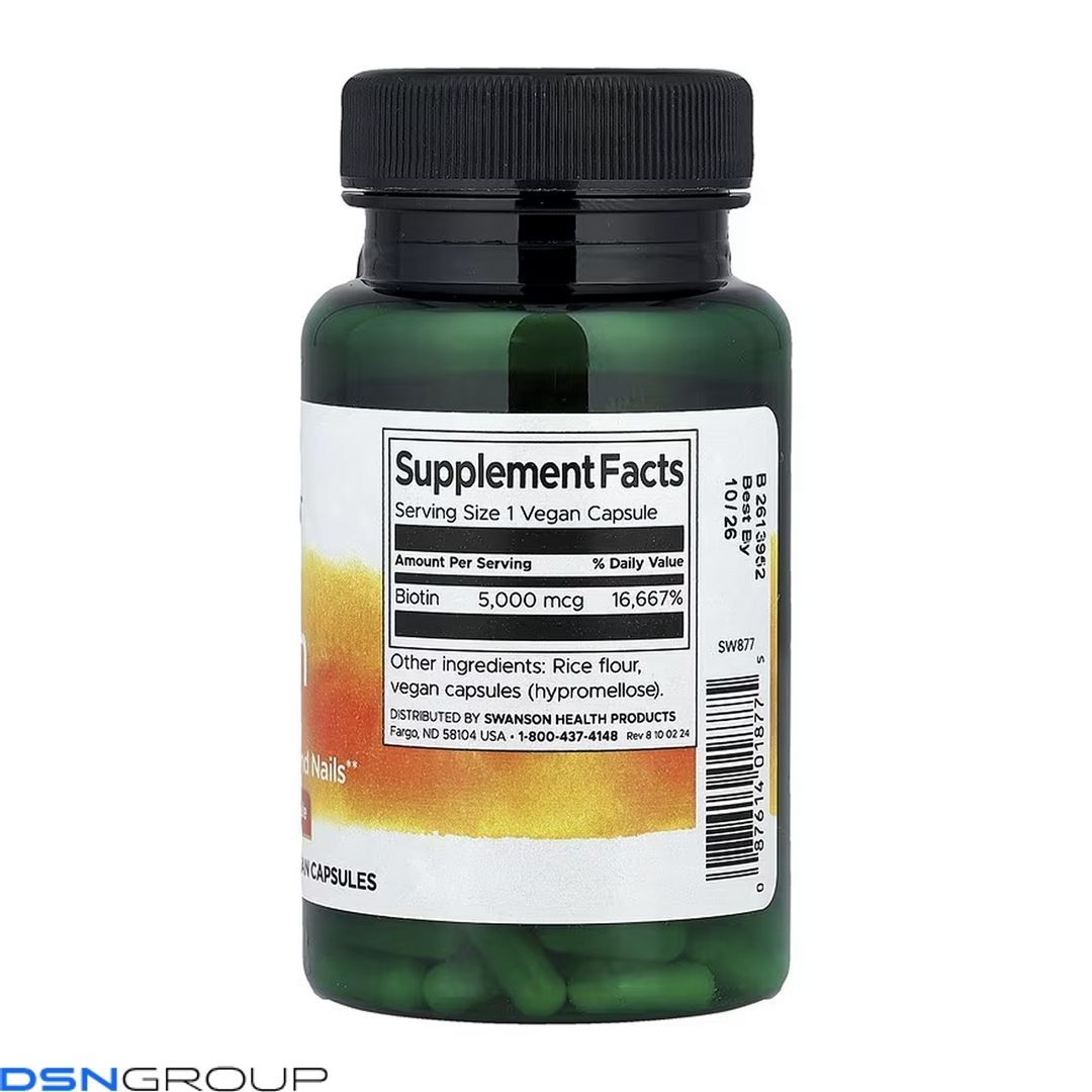 Biotin 5000mcg - 100 caps