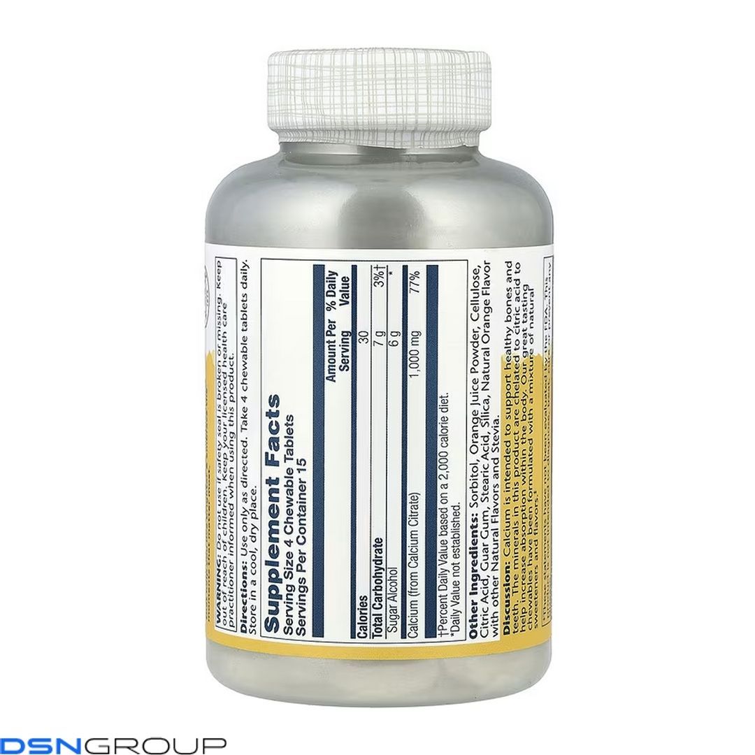 Calcium Citrate 1000mg - 60 chewables