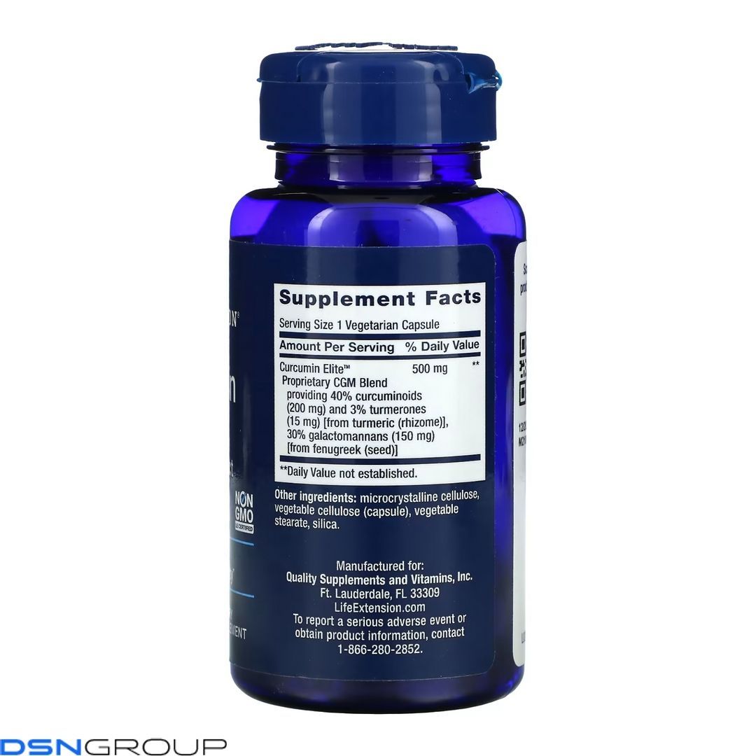 Curcumin Elite&trade; Turmeric Extract	- 30 vcaps