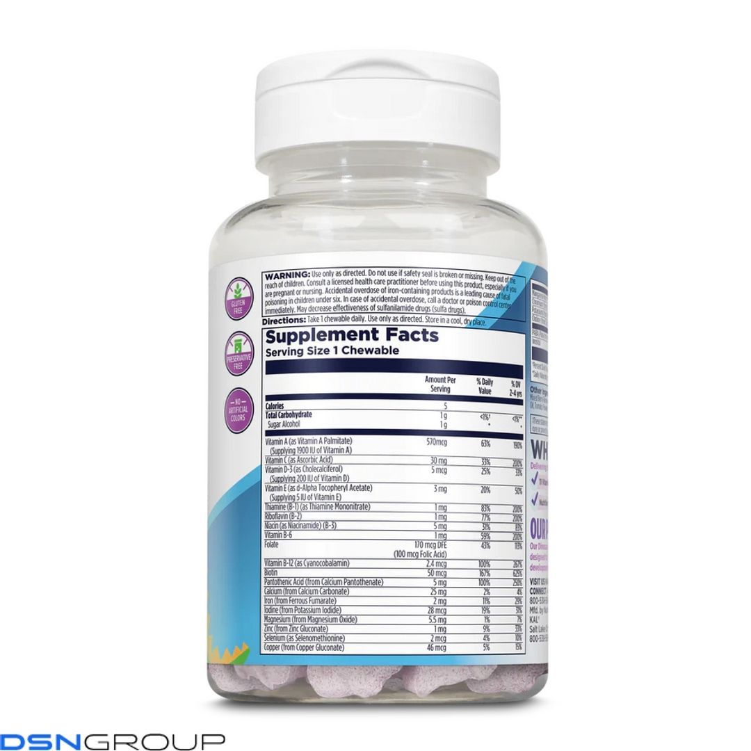 MultiSaurus - 60 chewable Mixed Berry