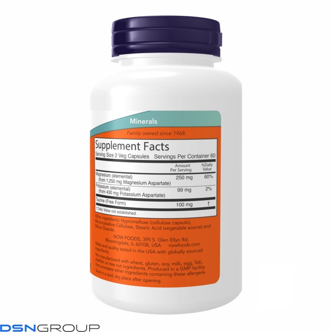 Magnesium & Potassium Aspartate - 120 vcaps