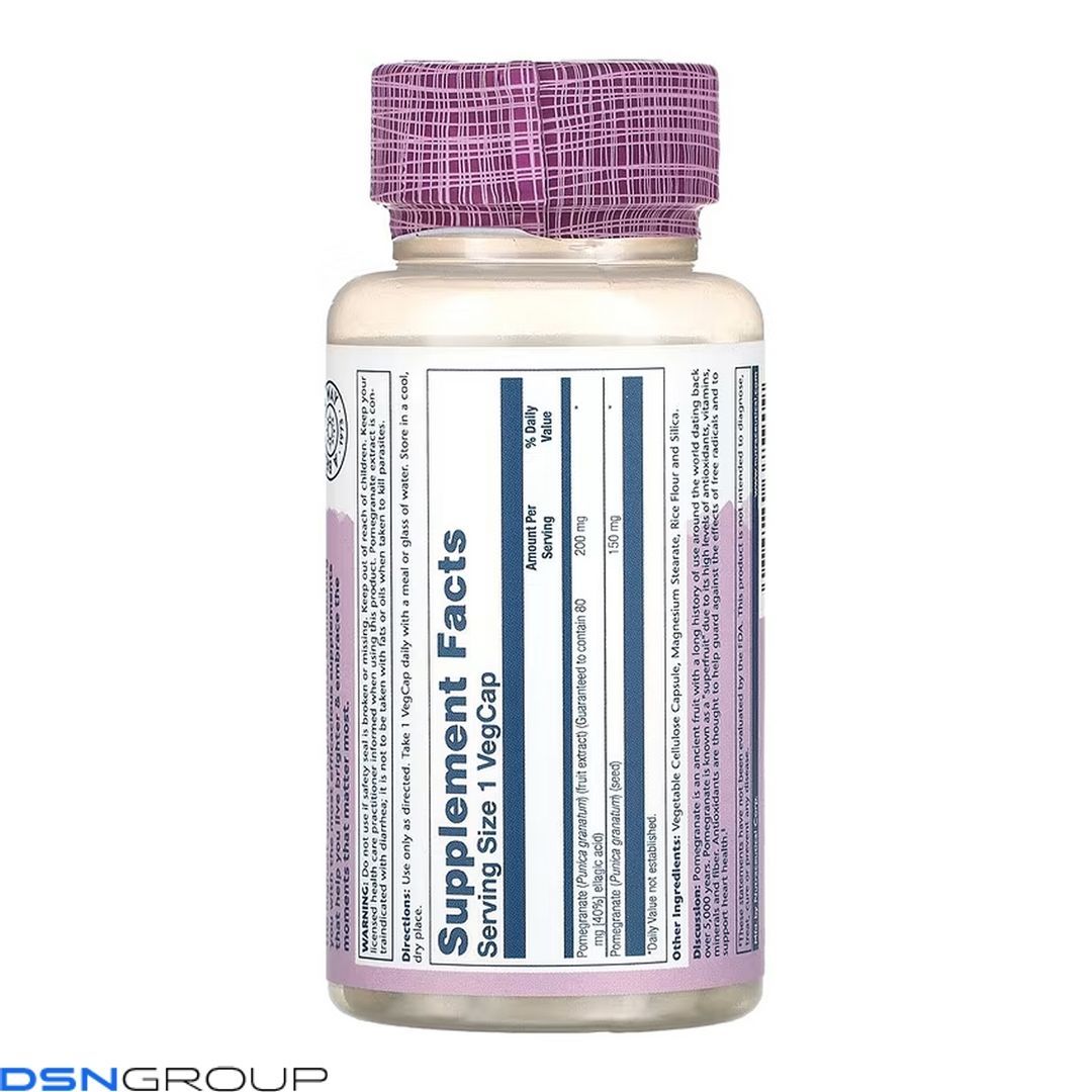 Pomegranate 200mg - 60 vcaps 2023-10-6778 фото Pomegranate 200mg - 60 vcaps