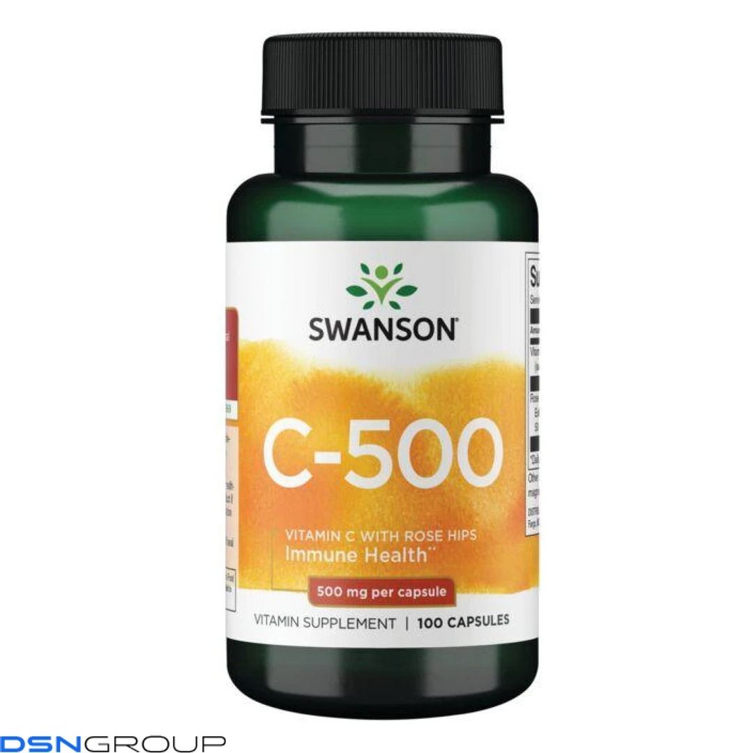 Vitamin C with Rose Hips 500 mg - 100 caps 100-82-2139339-20 фото Vitamin C with Rose Hips 500 mg - 100 caps