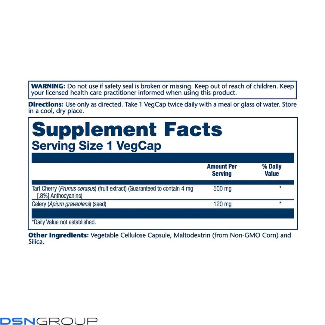 Tart Cherry & Celery Seed 620mg - 60 caps