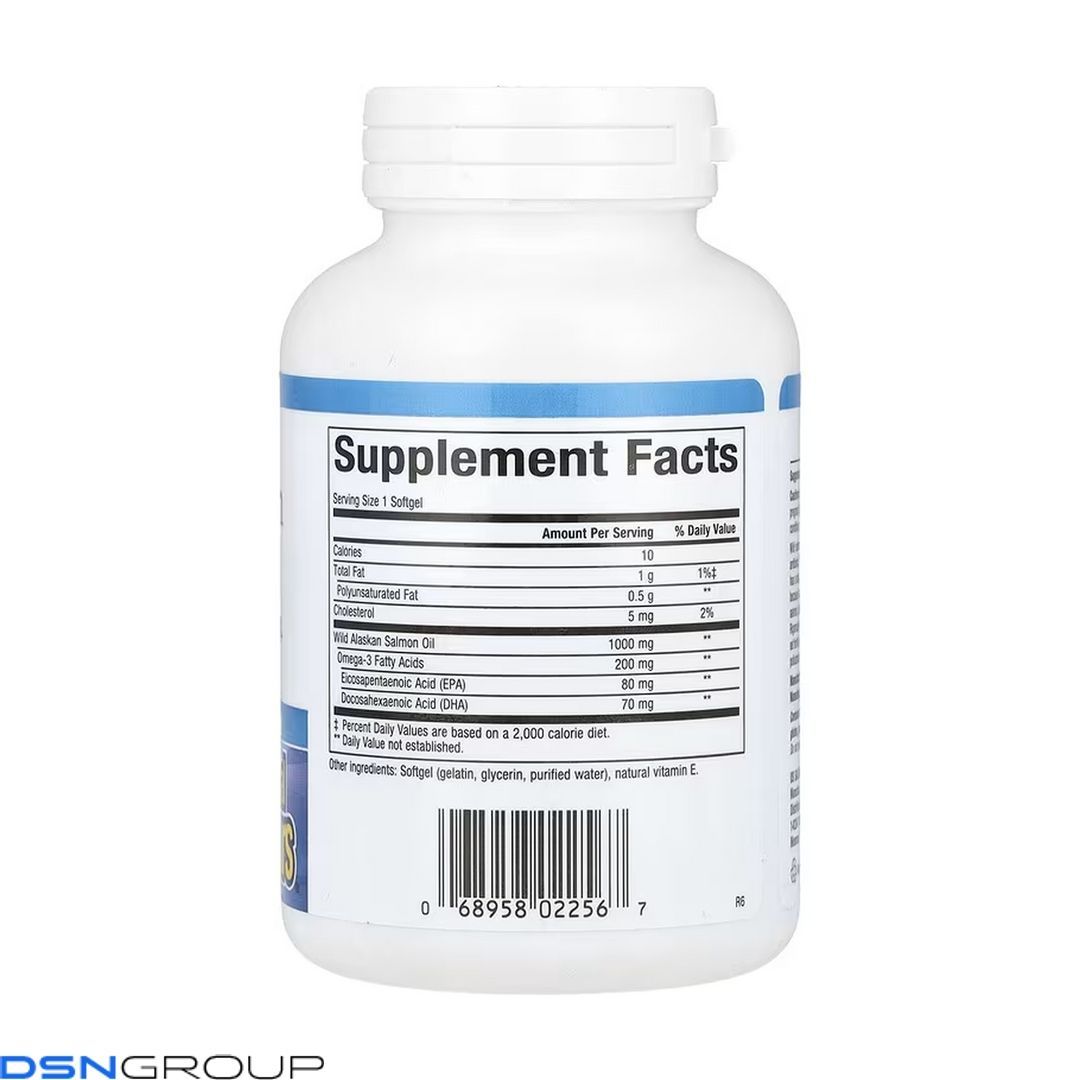 Wild Alaskan Salmon Oil 1000mg - 90 softgels