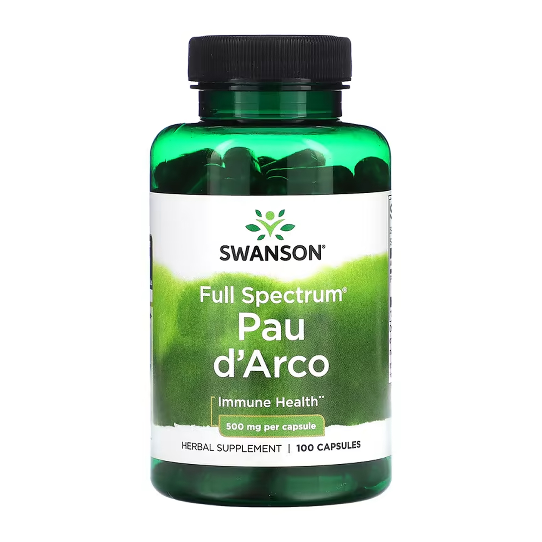 Swanson Full Spectrum Pau d'Arco 500 мг, 100 капсул