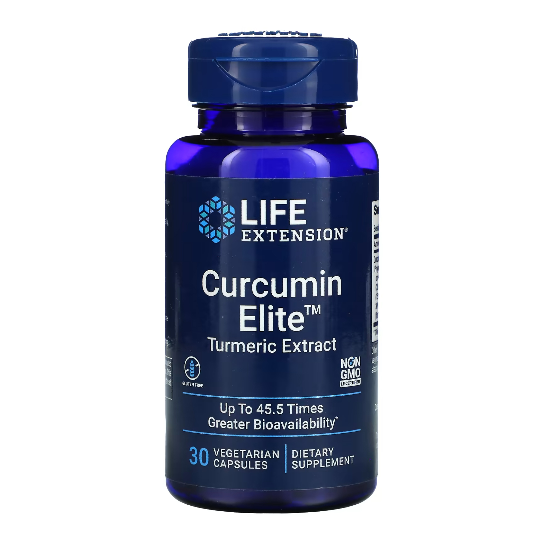 Life Extension Curcumin Elite — екстракт куркуми, 30 вегетаріанських капсул