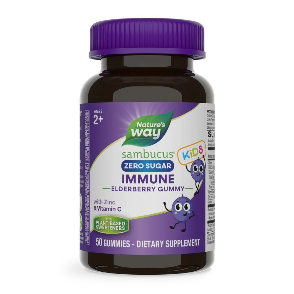 (20.02 Ожидание) Sambucus Zero Sugar Kids - 50 gummies