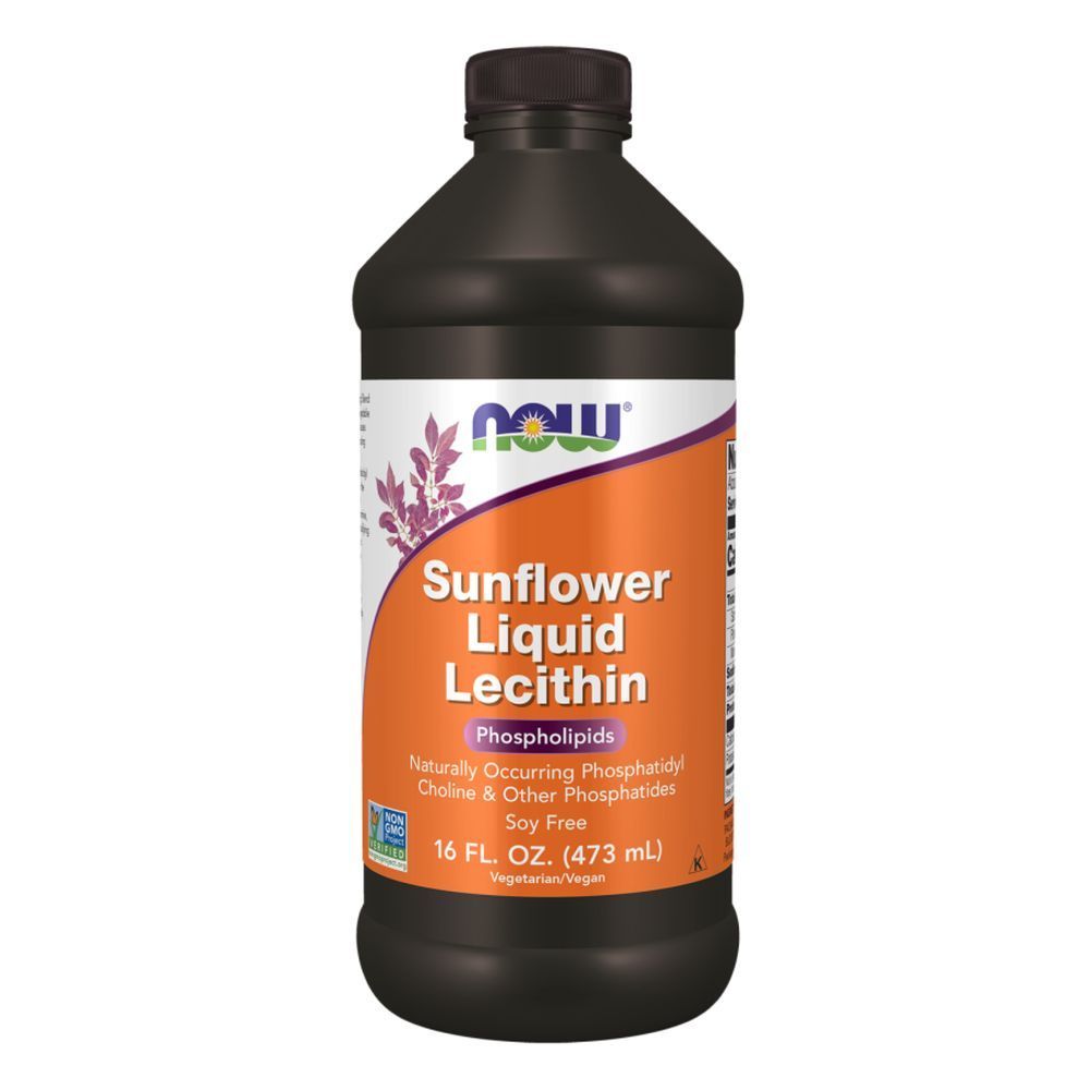 Sunflower Liquid Lecithin - 16 fl oz (Повреждена банка)
