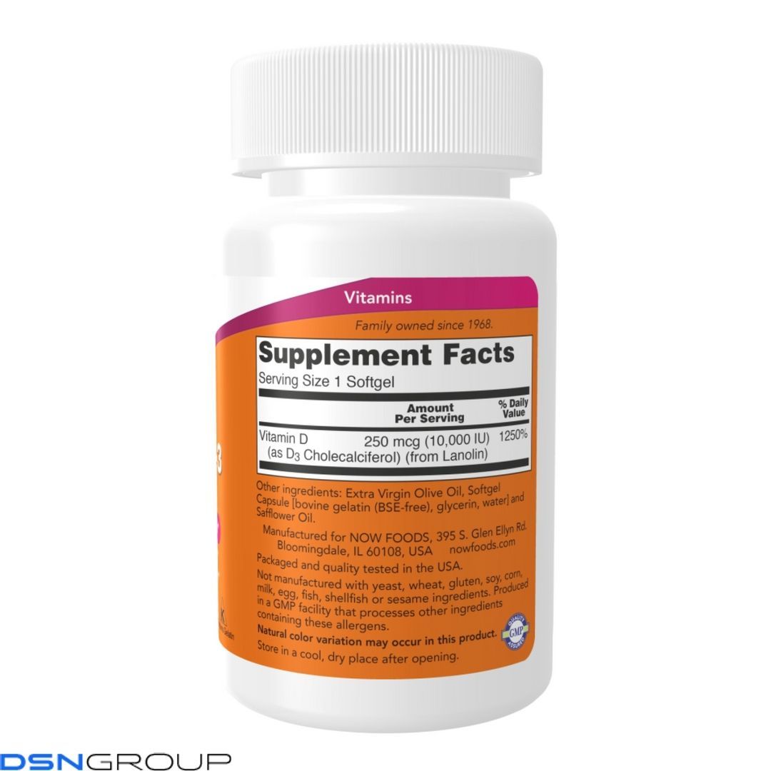 (12.02 Ожидание) Vitamin D-3 10,000 IU - 30 softgels
