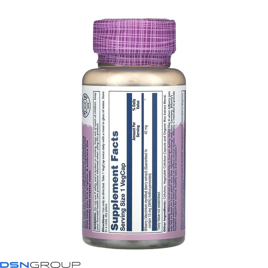 Bilberry Berry Extract 42mg - 60 vcaps
