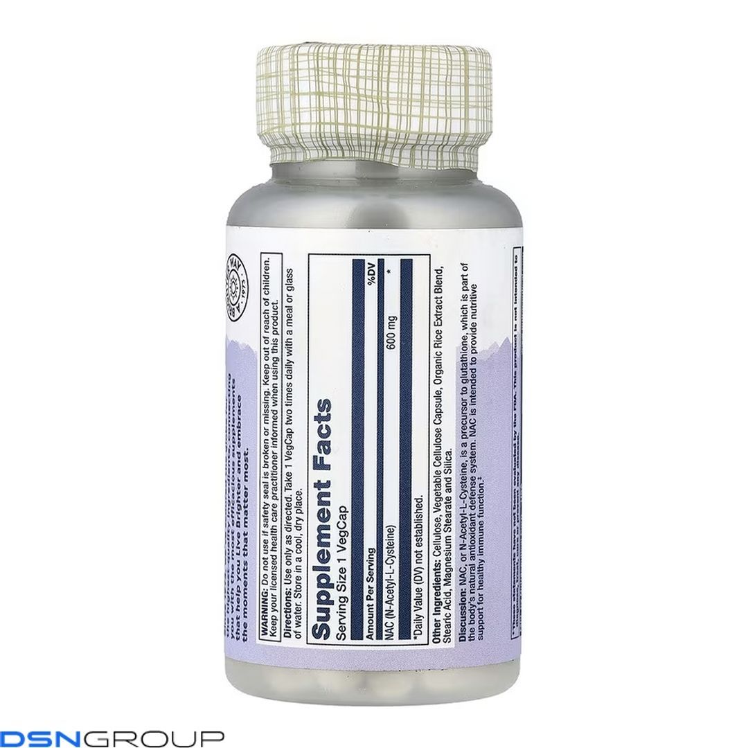 NAC (N-Acetyl-L-Cysteine) 600mg - 60 vcaps