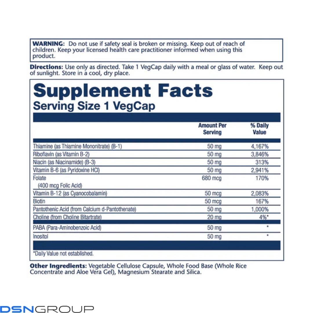 Vitamin B-Complex 50mg - 50 vcaps