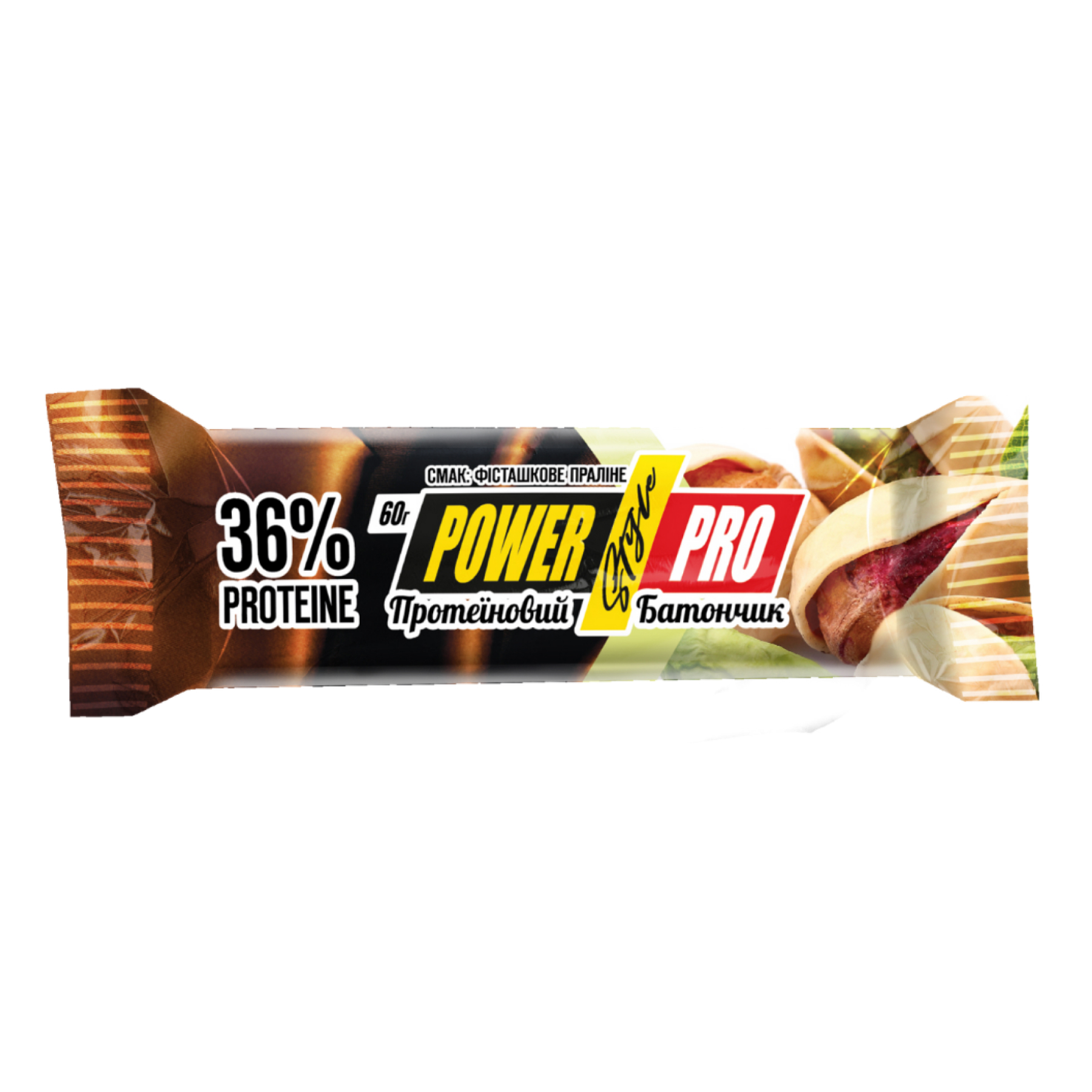 Протеїновий батончик Power Pro Nutella, фісташкове праліне, 60 г