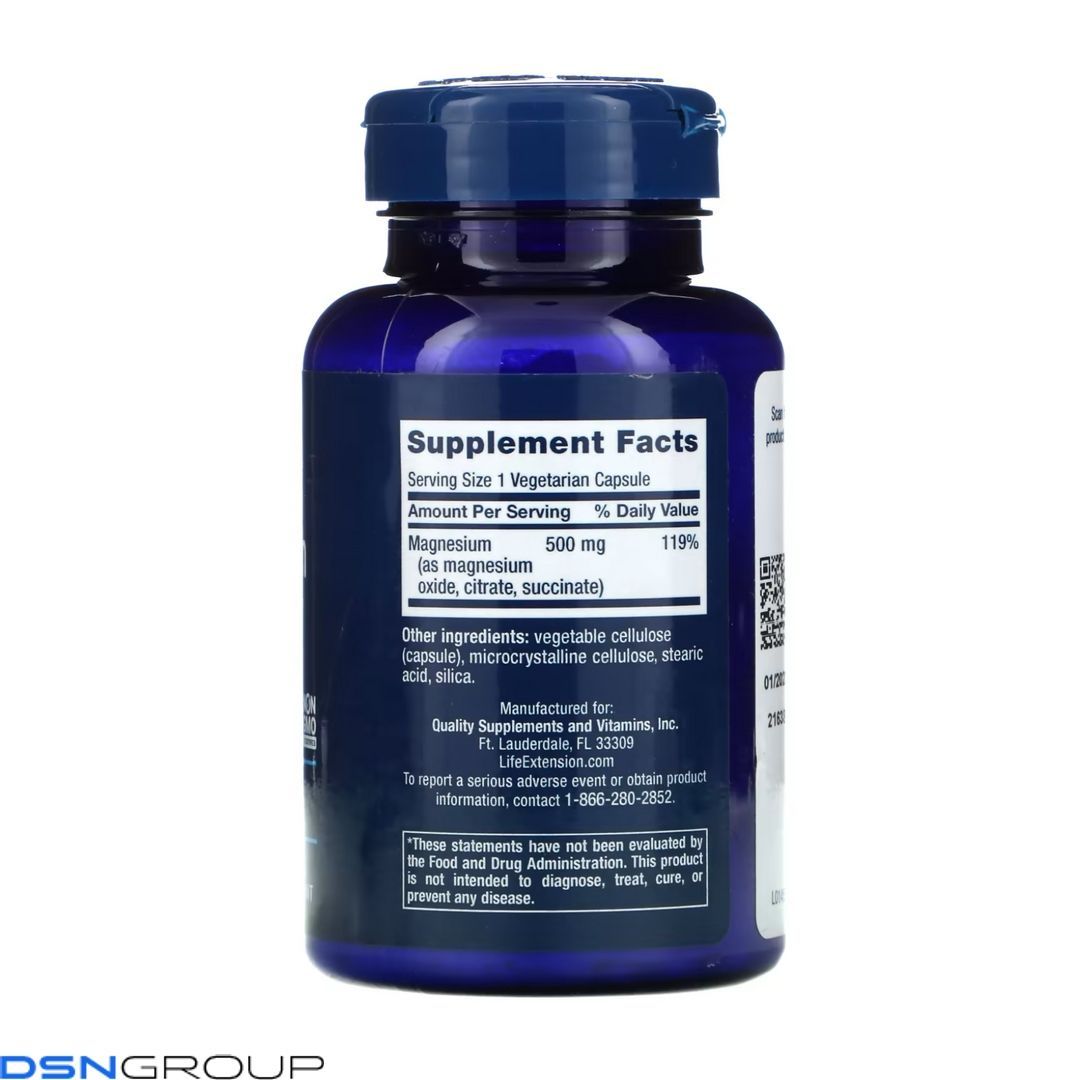 Magnesium Caps 500 mg - 100 vcaps (Пошкоджена банка)