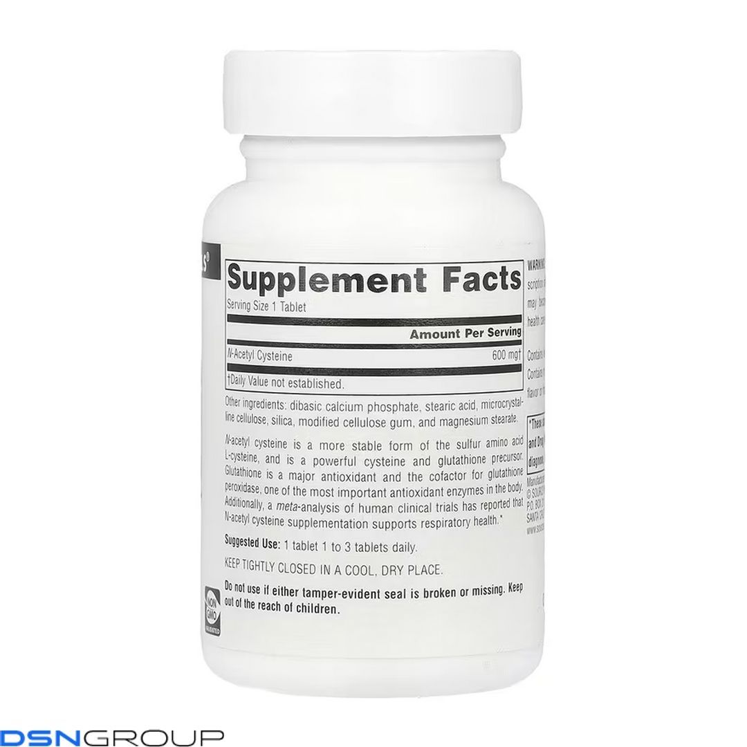 N-Acetyl Cysteine 600mg - 60 tabs
