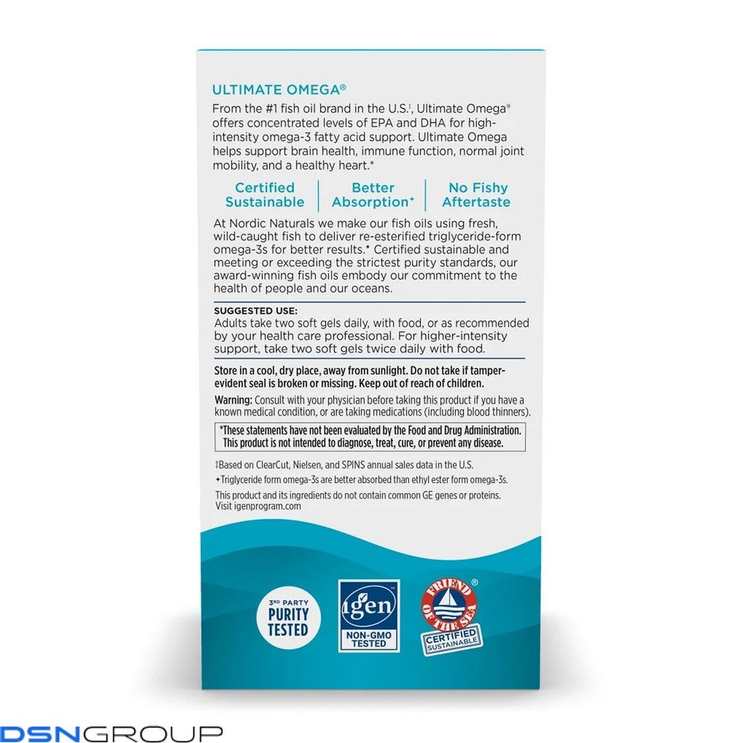 Ultimate Omega - 60 softgels 2023-10-5954 фото Ultimate Omega - 60 softgels