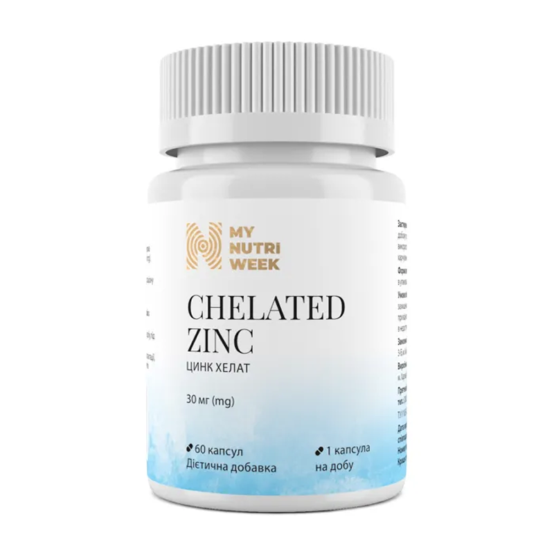 Chelated Zinc 30 mg - 60 caps