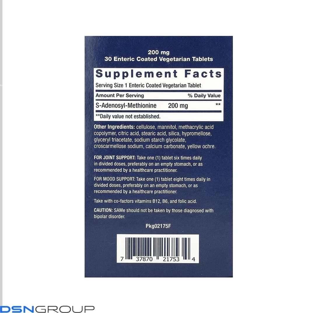 SAMe 200mg - 30 enteric-coated vegetarian tabs