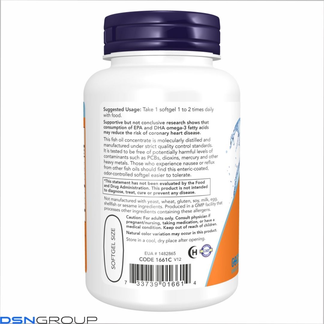 (12.02 Очікування) Ultra Omega-3 Fish Oil - 180 Softgels