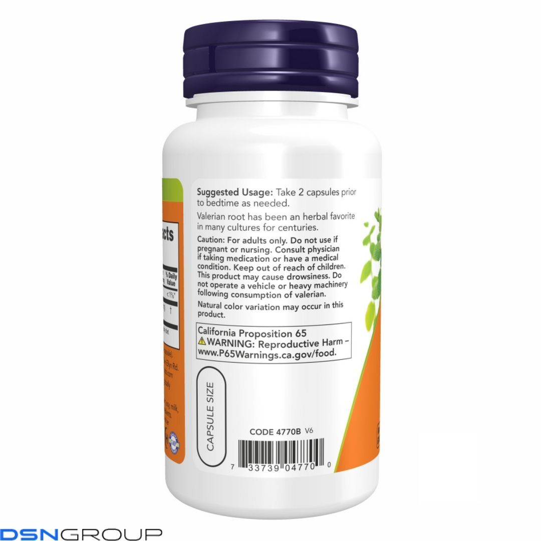 (12.02 Очікування) Valerian Root 500mg - 100 vcaps