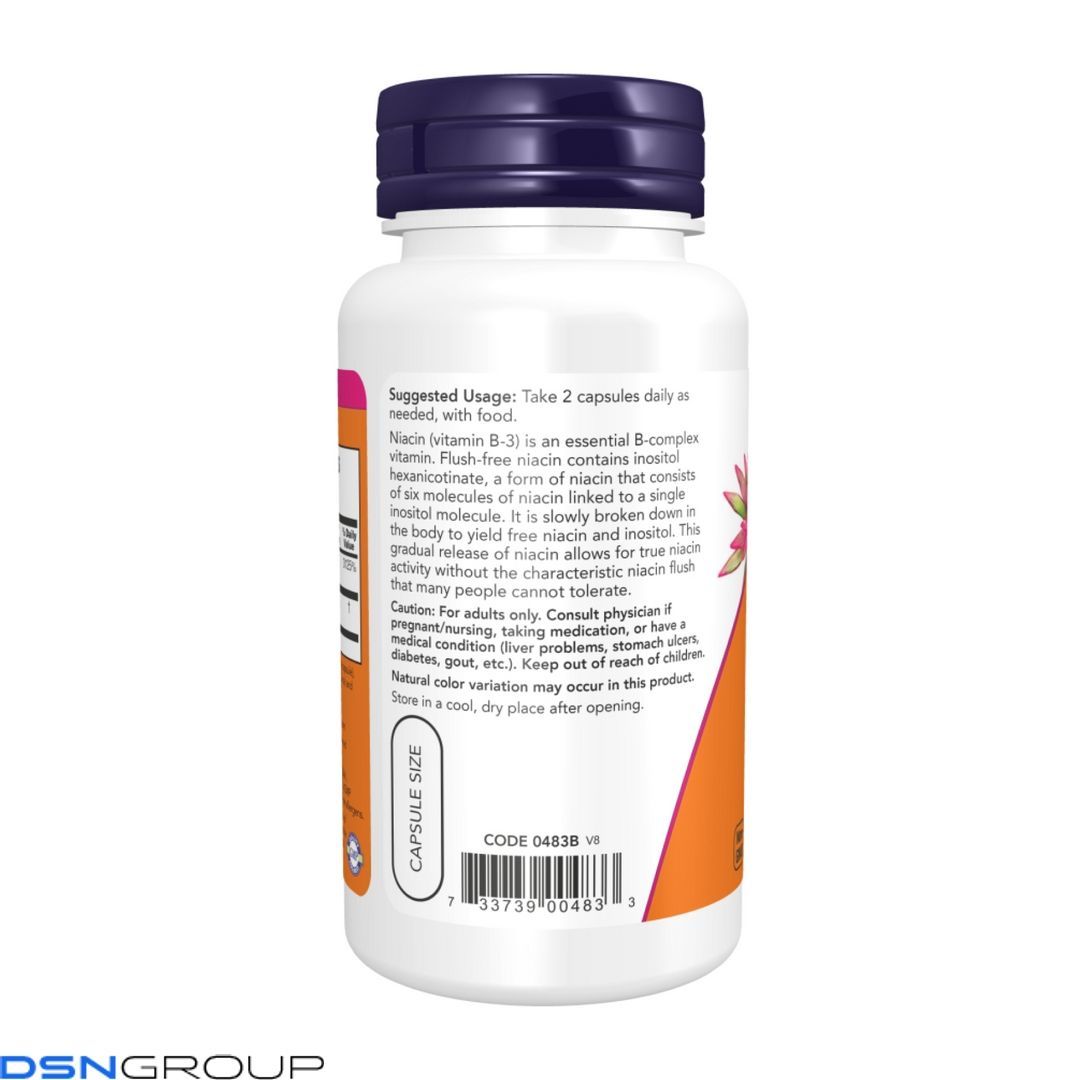 Flush-Free Niacin 250mg - 180 vcaps