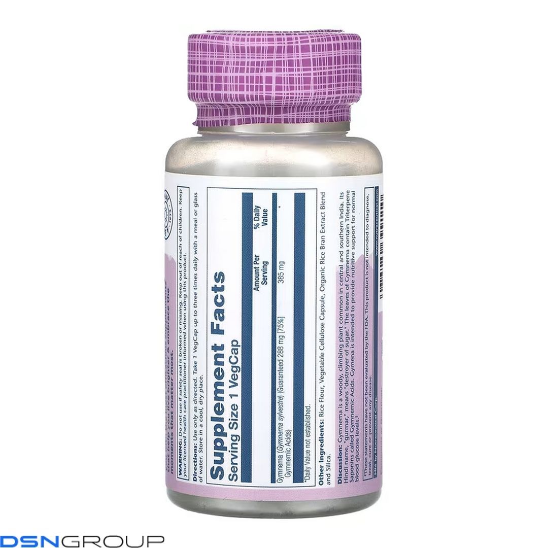 Gymnema 385mg - 60 vcaps 2023-10-6781 фото Gymnema 385mg - 60 vcaps