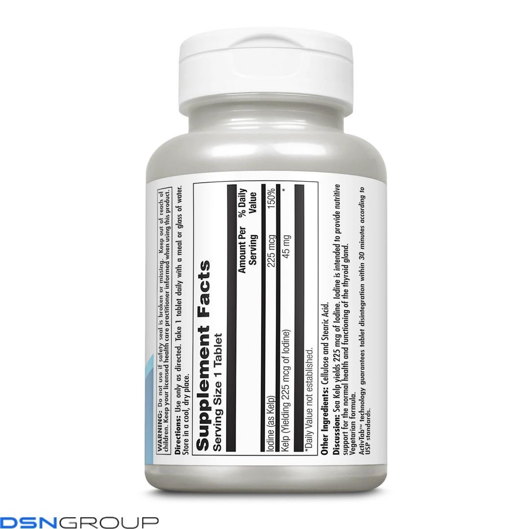 Kelp Iodine 225mcg - 250 tabs