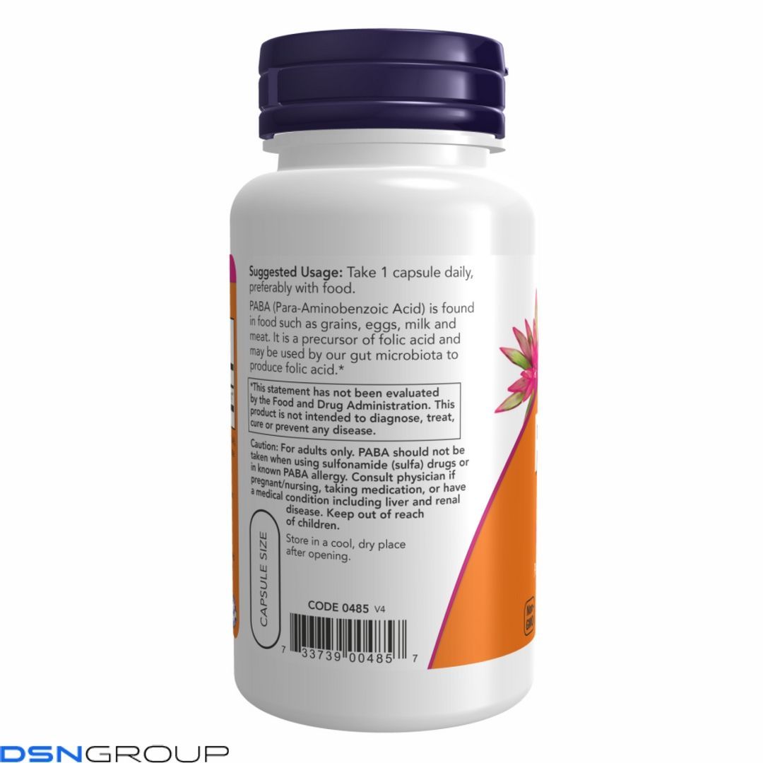 PABA 500mg - 100 caps 2022-10-2059 фото PABA 500mg - 100 caps