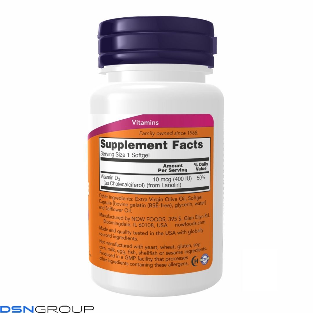 VIT D-3 400 IU - 180 sgels