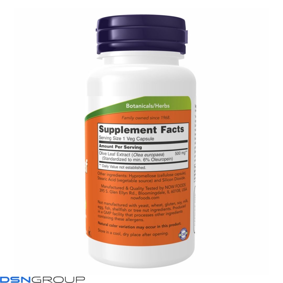 Olive Leaf Extract 500mg - 120 vcaps (Повреждена этикетка)